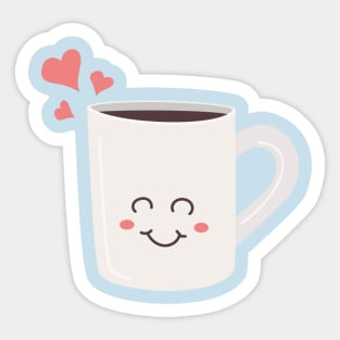 Happy Coffee Sticker